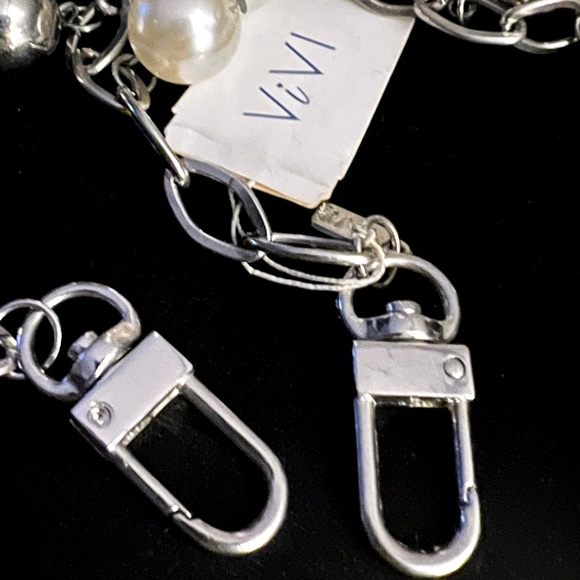 FAUX PEARL Double Strand Designer Necklace by ViVl - Picture 5 of 5